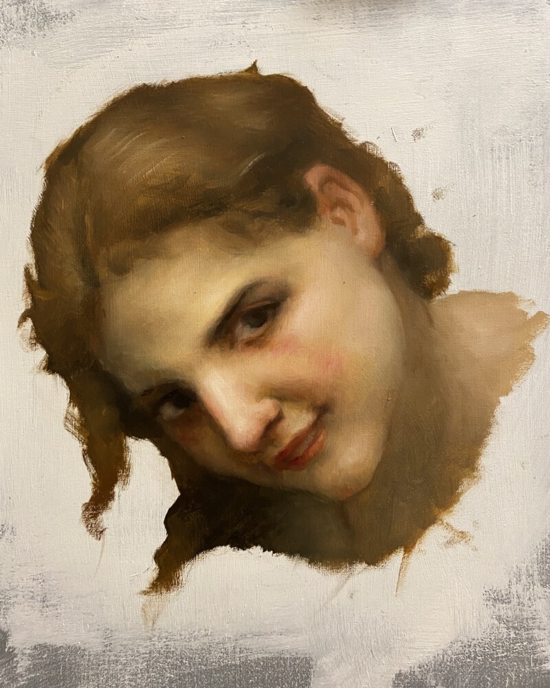 Bourguereau Studie Oil on canvas - 20x30 cm
